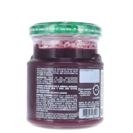 Geleia de Uva Vitao Zero Açúcar 180G 360-17