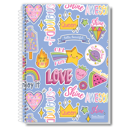 CADERNO CD 10 MAT UAU PAUTA BRANCA 200FL 360-3