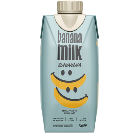 BEBIDA VEGETAL BAUNILHA 250ML - BANANA MILK
