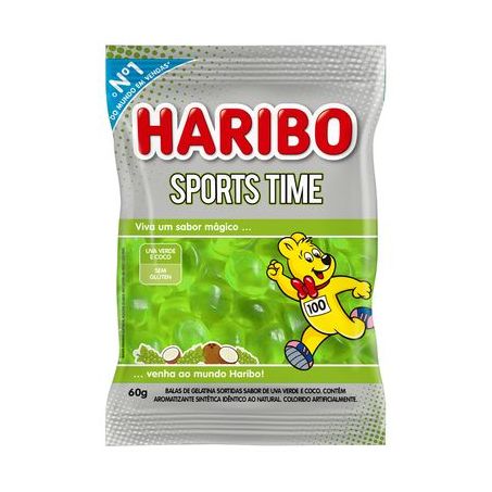 BALA HARIBO 60G GELATINA COCO UVA VERDE