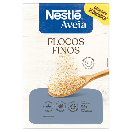 Aveia Nestlé 450g -  Flocos Finos