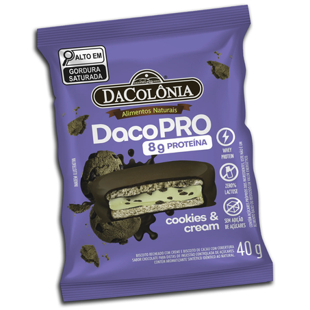 Alfajor dacolonia 40g dacopro cookies e cream