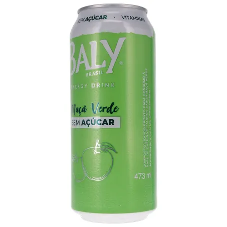 BEBIDA ENERGÉTICA BALY DRINK SUGAR FREE MAÇÃ VERDE 473ML 360-4