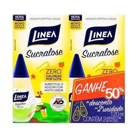 ADOCANTE LINEA SUCRALOSE 75 ML C/2 50% DESC