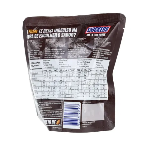 Chocolate Snickers Variedades Pacote 171g 
  360-20