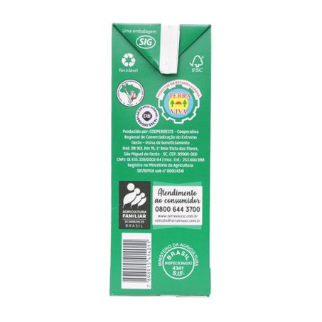 Leite UHT Integral Terra Viva Caixa 1lt 360-46