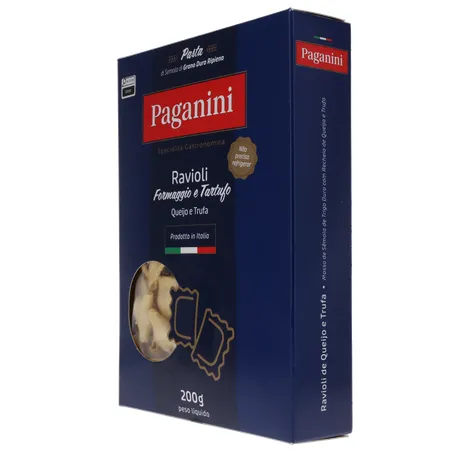 Massa Ravioli Paganini Queijo e Trufa Caixa 200gr 360-5