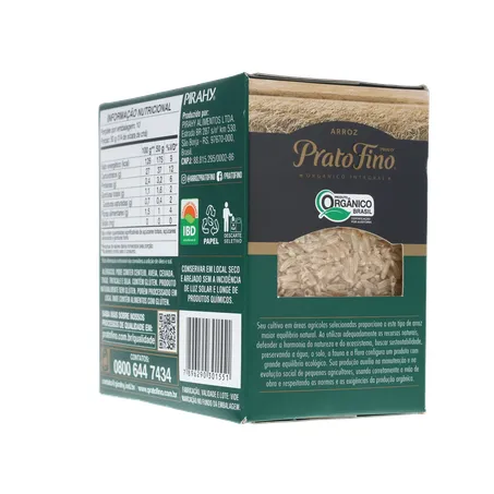 ARROZ PRATO FINO 500G ORGANICO 360-24