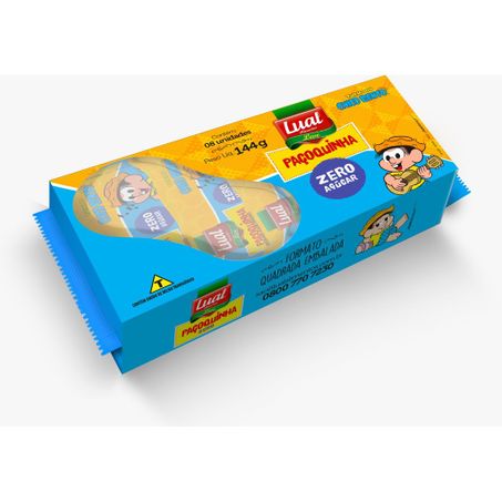PAÇOQUINHA LUAL ZERO AÇUCAR 8X18G