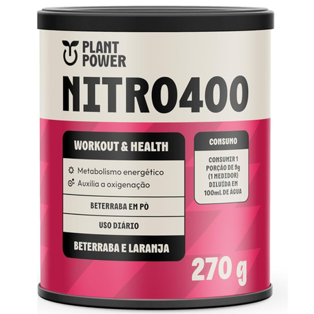 SUPLEMENTO ALIMENTAR BET/LARANJA PLANT POWER 270G