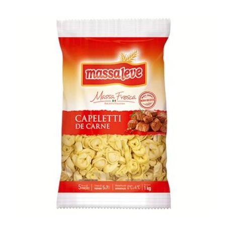 MASSA CAPELETTI MASSA LEVE 1KG CARNE 