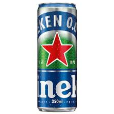 Cerveja heineken 350ml lata zero alcool un