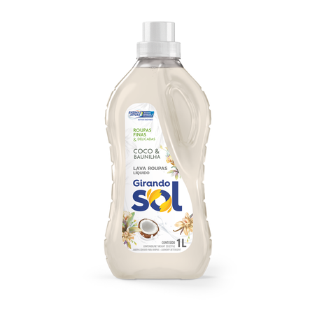 Lava roupas liq girando sol coco/branco 1l*