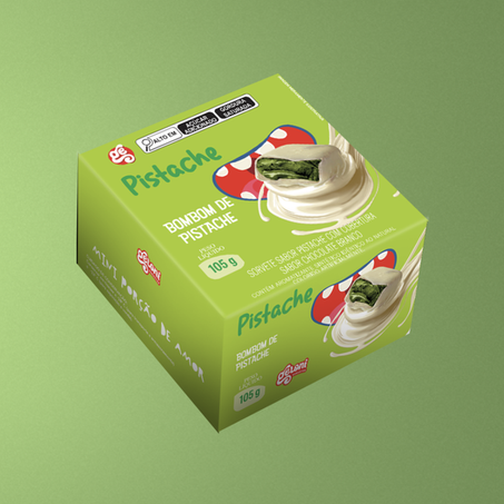 Sorvete Geloni 105g Mini Bombom Pistache