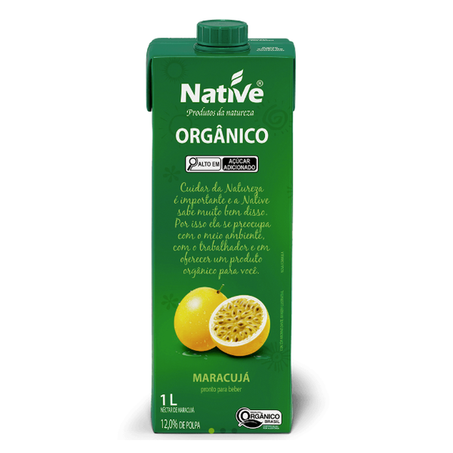 SUCO NATIVE 1LT ORG.NECTAR MARACUJA