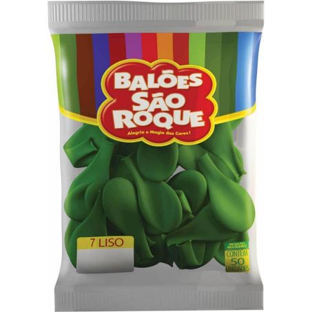 BALAO LISO N7 BOMPACK VERDE ESCURO C/30