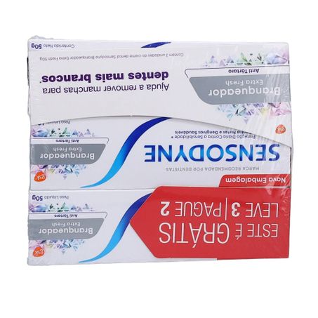 Creme Dental Sensodyne 50g Lv3 Pg2 Branqueador Extra Fresh 360-17