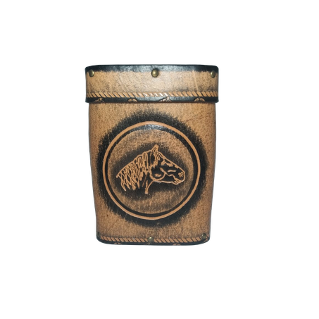 PORTA ERVA MATE 1KG COURO