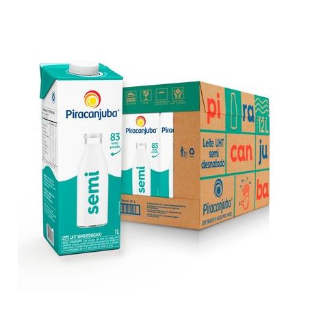 Leite l.v piracanjuba semi pack/12