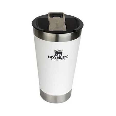 Copo termico stanley tampa branco 473ml