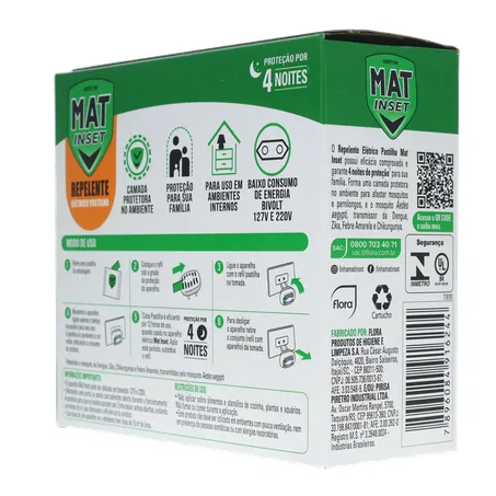 Inseticida mat inset apar c/4 pastilhas 360-23
