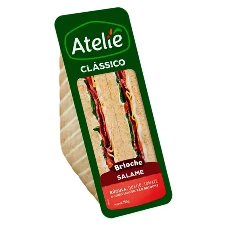 Sanduíche Pronto Ateliê Clássico Brioche Salame 150g