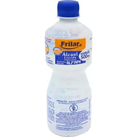 Álcool líquido frilar inpm 46% 500ml