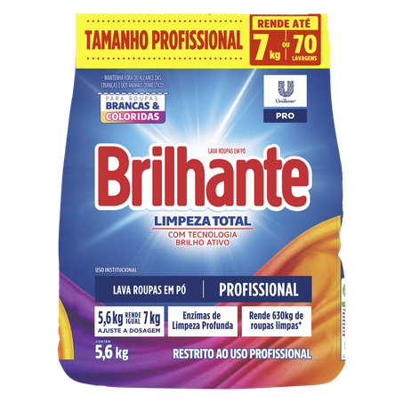Lava roupa brilhante limpeza total 5.6kg