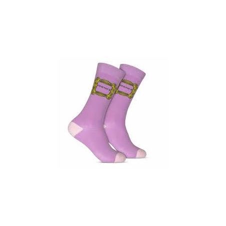 MEIA C LONGO FRIENDS LISO FRASE 33/38 WARNER BROSS