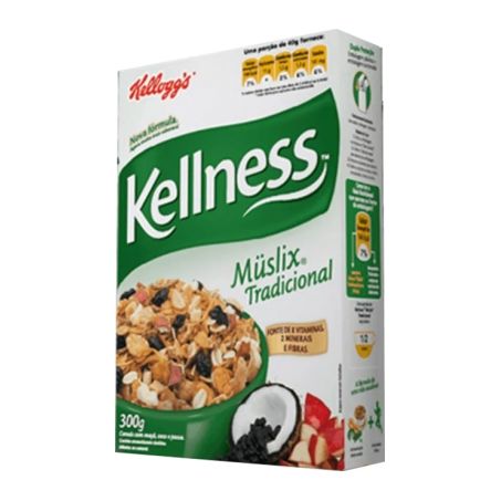 Cereal Matinal Kelloggs Kellness Muslix Tradicional Caixa 300G