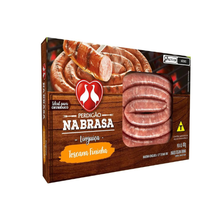 Linguiça Toscana Fininha Na Brasa 400g