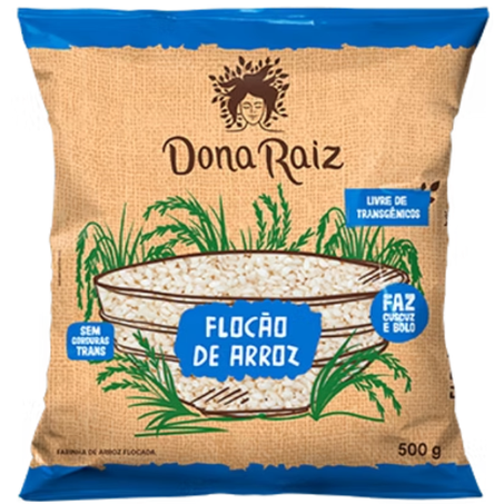 FLOCOS DE ARROZ DONA RAIZ 500G
