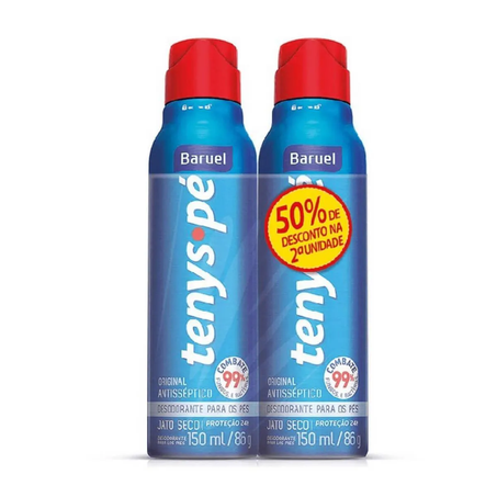 Kit Desodorante para Os Pés Tenys Pé 150Ml e 50 na Segunda Unidade