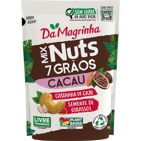 Mix nuts cacau 7 grãos da magrinha 50g