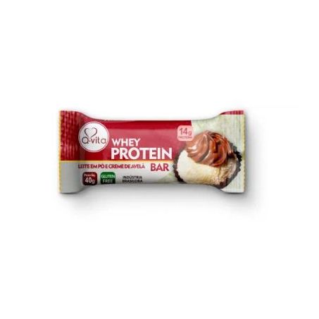 Barra cereal q-vita protein leite em pó e creme de avelã 40g