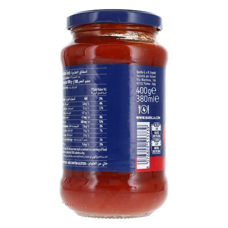 Molho Tomate Barilla Basilico 400g 360-24