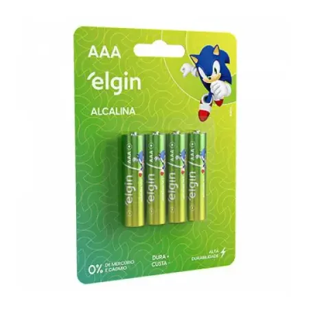Pilha elgin aaa 4un