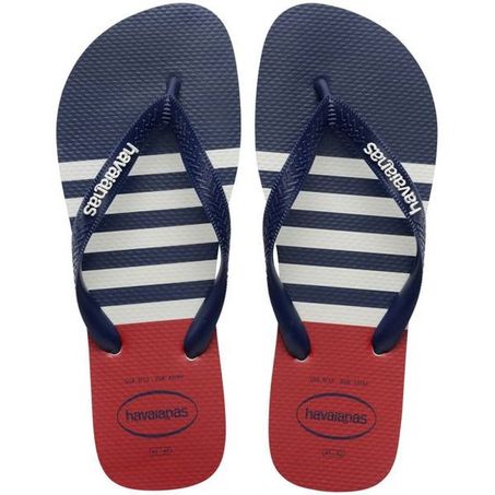 Sandalia havaianas top nautical branco marinho vermelho apache 43/44