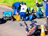 VÍDEO: colisão traseira deixa motociclista ferido na Willy Barth