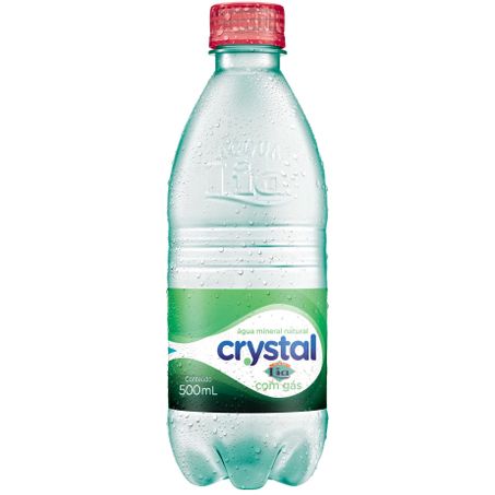 Agua mineral com gás crystal acqua lia - pet 500ml