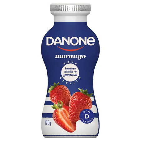 IOGURTE DANONE LÍQUIDO MORANGO GFA 170G