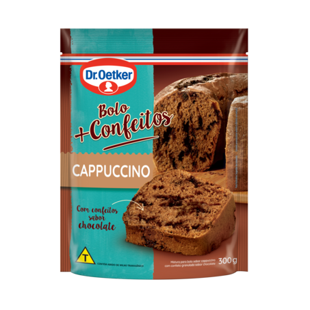 Mistura Bolo Dr Oetker Cappuccino + Confeitos Sachê 300g 
 