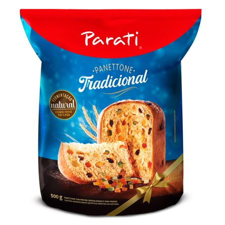 Panettone com frutas cristalizadas e uvas-passas parati