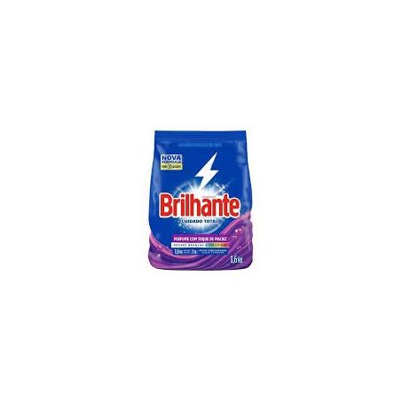 Detergente em pó brilhante cuidado total 1.6kg