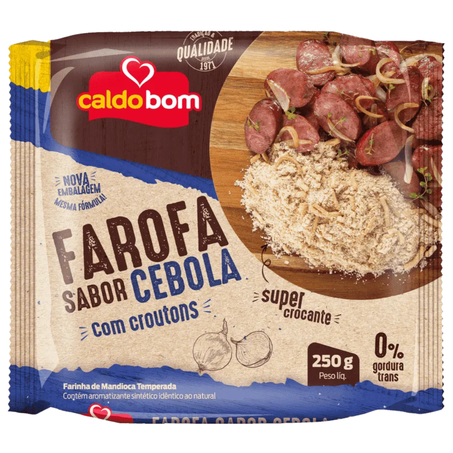 Farofa caldo bom 250gr crocante cebola