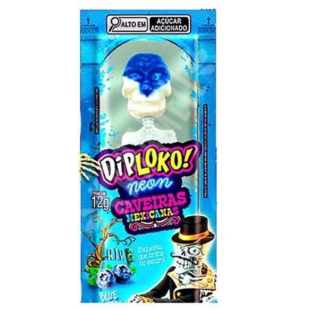 Pirulito diploko caveira mexicana 12g