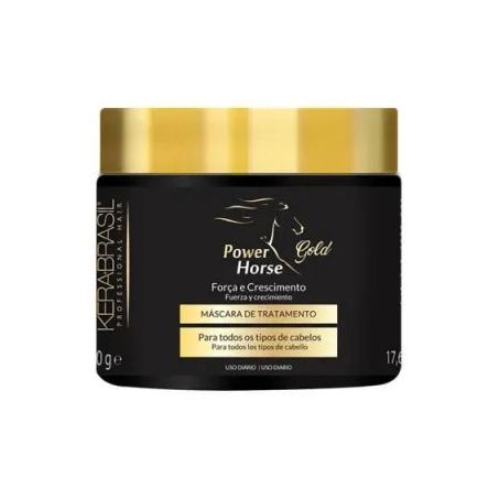 Máscara Kerabrasil Professional Hair Gold Power Horse 500G