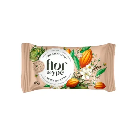 Sabonete flor de ypê 85g cacau e baunilha