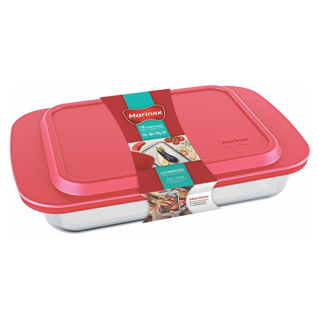 Assadeira Marinex Lasanheira com Tampa 5L
