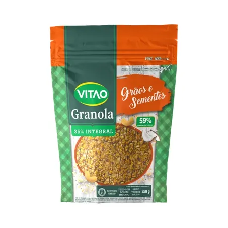 Granola Tradicional Grãos e Sementes 250 g - Vitao
